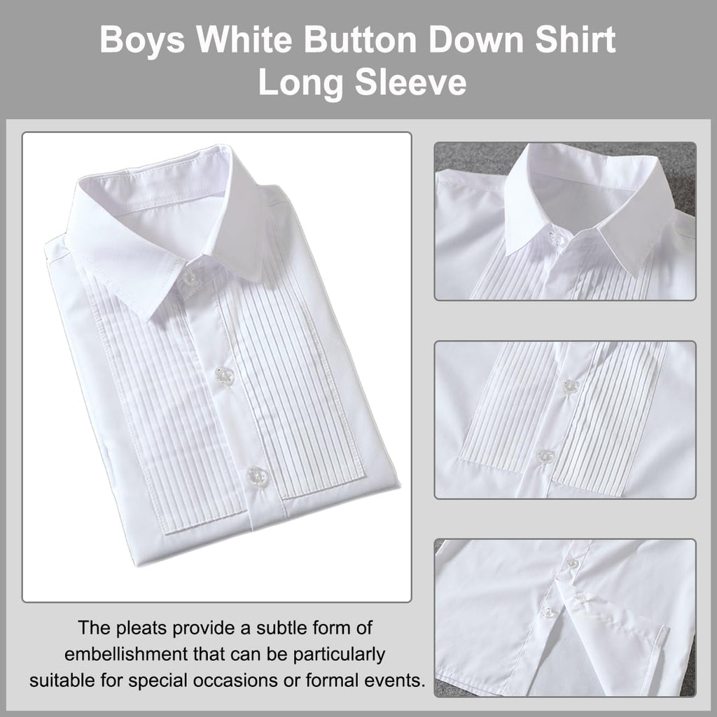 Boys Suit Vest Set Formal Dress Suits Wedding Outfit Dresswear | 4 Piece Suit for Boys, Ring Bearer Outfit, Dress Clothes, Adjustable Waist, Size 2T-18