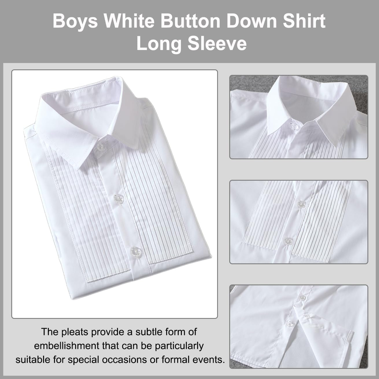 Boys Suit Vest Set Formal Dress Suits Wedding Outfit Dresswear | 4 Piece Suit for Boys, Ring Bearer Outfit, Dress Clothes, Adjustable Waist, Size 2T-18
