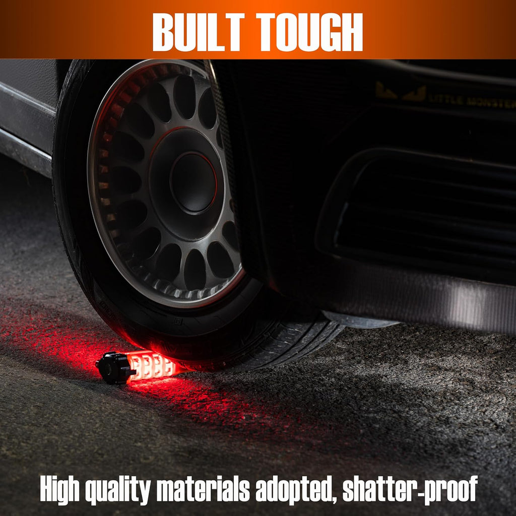 Emergency Car Flashlight with Seatbelt Cutter and Window Breaker, LED Work Light & Flash Beacon, Life-Saving Car Escape Tool for Roadside Safety (Orange)