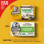 Sardines in Olive Oil - Wild Caught, 22G of Protein, Keto Snacks, More Omega 3'S than Tuna, Kosher, High in Calcium, Canned Sardines - 4.37 Oz Tins, 12-Pack