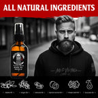 Mad Viking Valhalla Beard Oil - Hydrate, Soften and Grow Your Beard Naturally. Fight Itch and Dandruff with a Smooth Sandalwood & Vanilla Scent, Made in the USA - 2Oz | Hydrates Skin, Softens Coarse Beard Hair, and Helps Relieve Beard Itch with a Warm Sandalwood and Vanilla Fragrance.