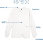 Adult Ultra Cotton Long Sleeve T-Shirt, Style G2400, Multipack