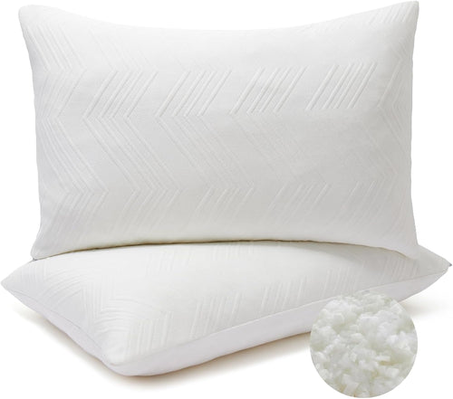 Adjustable Pillows, Queem Size Bed Pillows for Sleeping, Memory Foam Pillows - Medium Firm Back, Stomach and Side Sleeper Pillows