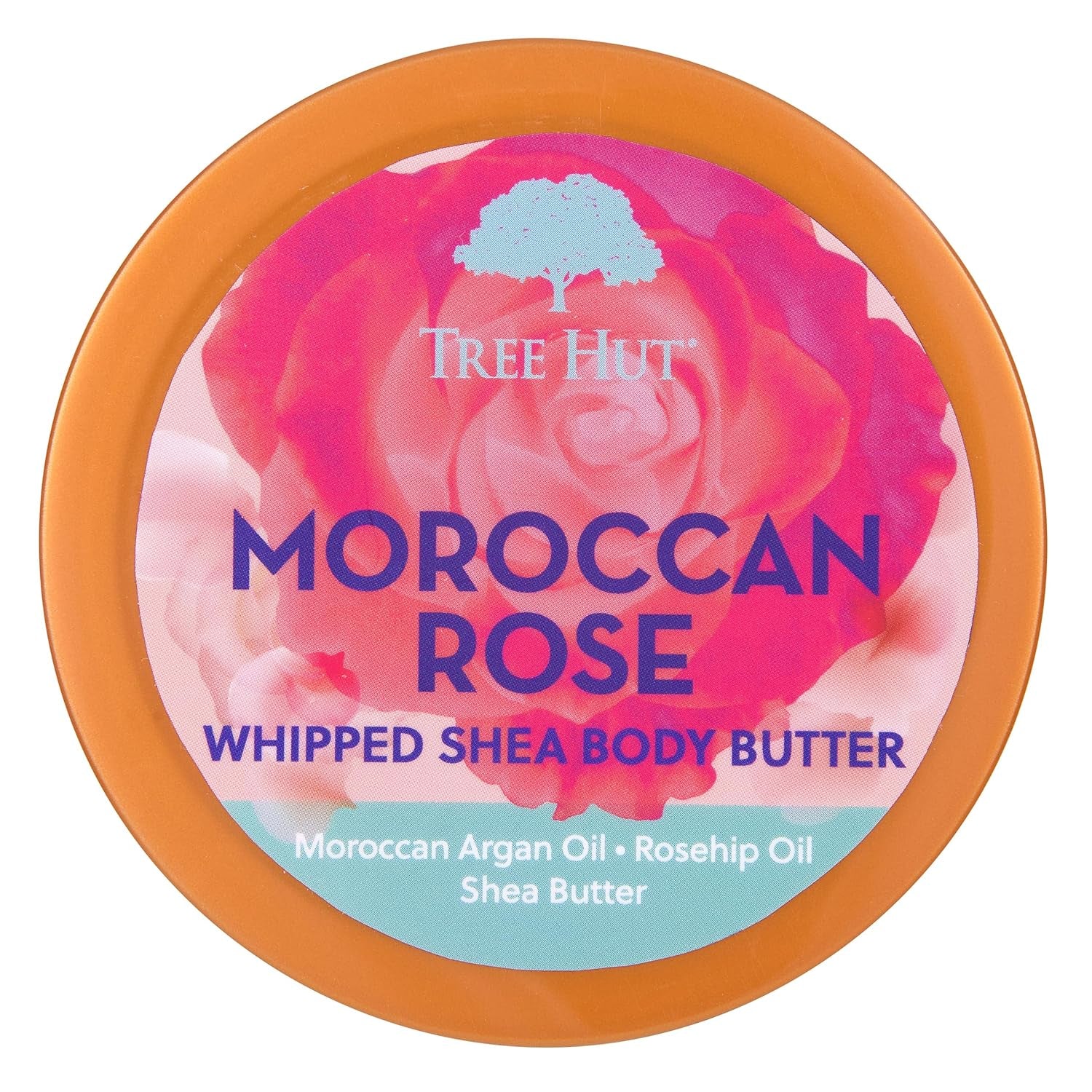 Moroccan Rose Whipped Shea Body Butter, 8.4Oz, Lightweight, Long-Lasting, Hydrating Moisturizer with Natural Shea Butter for Nourishing Essential Body Care