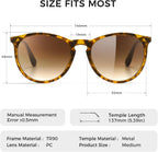 Premium Vintage round Sunglasses for Women Men Classic Retro Style | All-Day Comfort TR90 Frame, Medium Fit, UV400 Protection, Shatter-Resistant Lens, Trendy, Daily Wear, Driving & Travel, Gifts