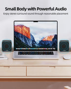 Computer Speakers for Desktop Pc,Desktop Speakers,Small Computer Speakers USB Powered 3.5Mm Aux Speaker