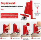 Door Stoppers Security, Portable Door Lock for Travel anti Theft Door Blocker, for Home Security and Personal Protection (Built-In Alarm Device)