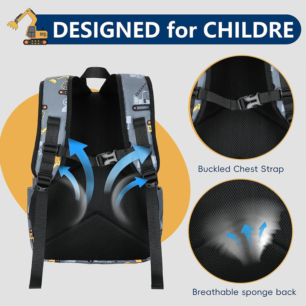 Backpack for Kids, Boys Girls Preschool Backpacks with Lunch Box Toddler Kindergarten School Bookbag Set