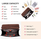 Leather Backpack Purse for Women Fashion Travel Shoulder Bag | Genuine Leather and Microfiber Leather, College Backpacks, Vintage, Casual Work Bag