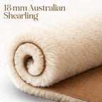 Women'S Genuine Australian Sheepskin Slippers, 18Mm Wool Pile, Memory Foam, Durable Anti-Slip EVA Sole