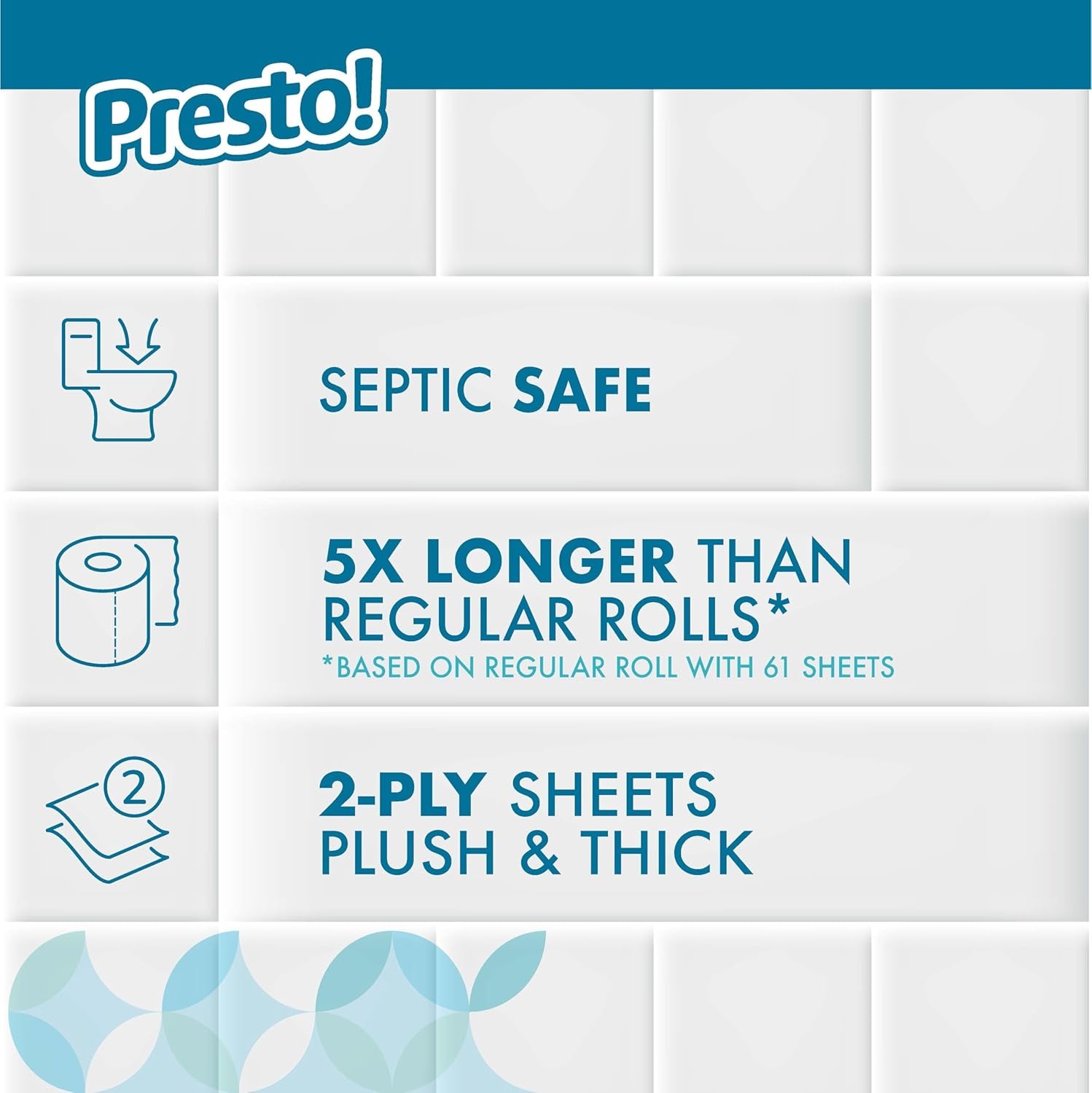 Amazon Brand -  2-Ply Ultra-Soft Toilet Paper, Septic-Safe, 24 Family Mega Rolls = 120 Regular Rolls, 308 Sheets, Unscented, Pack of 4