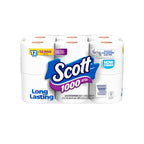 1000 Toilet Paper, 12 Rolls, 1,000 Sheets per Roll