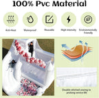 16FT Commercial White Bounce House for Kids & Adults with Slide & Ball Pit | 100% PVC Inflatable Bounce House with Slide, Ball Pit and Blower, Ideal for Weddings, Parties, Backyard Events and Family Fun