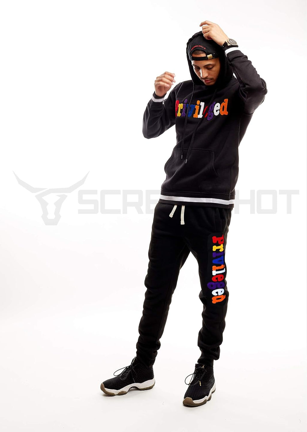 Mens Premium Hip Hop Fashion Pockets Fleece Pants