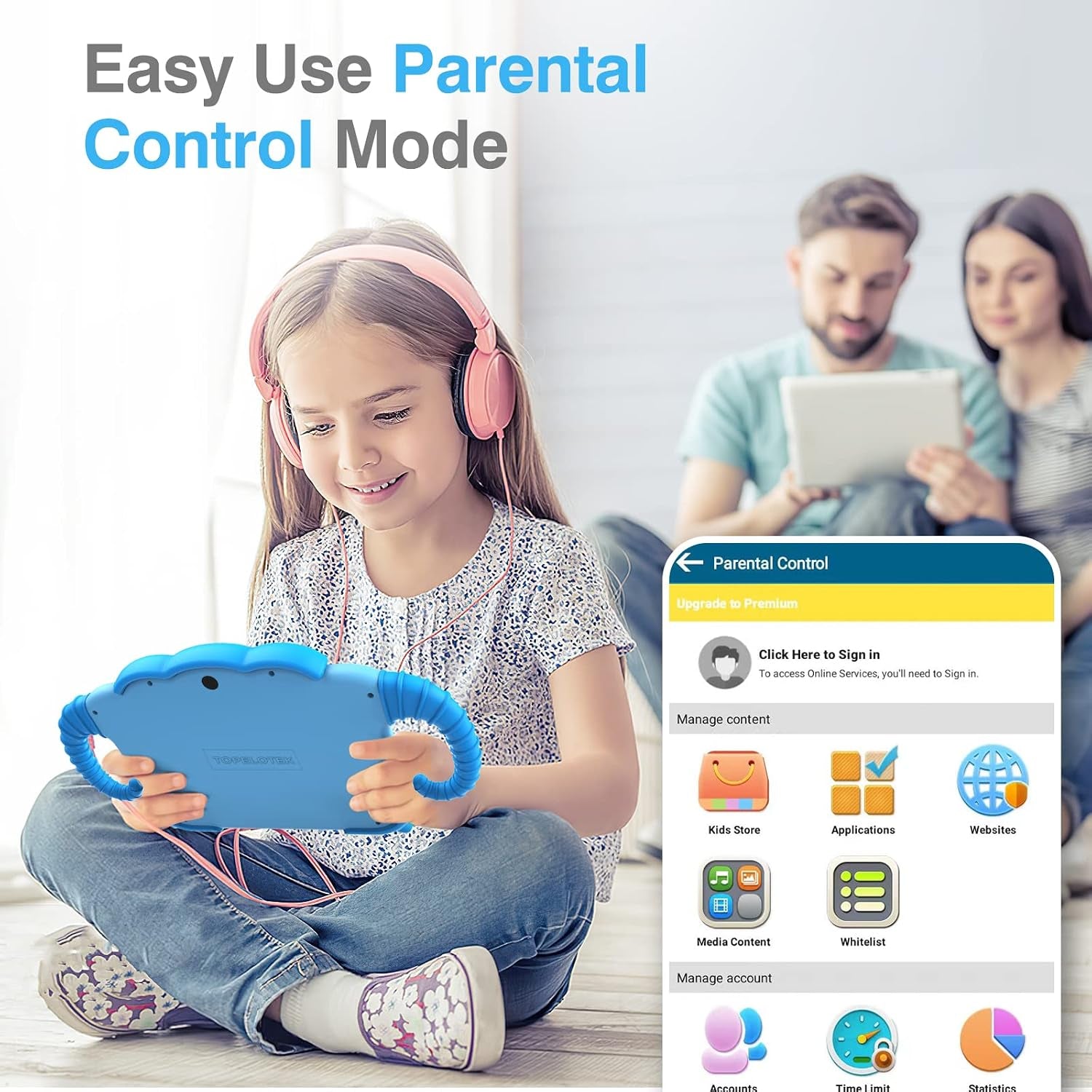 Tablet for Kids 7IN Kids Tablet for Toddlers 32GB Toddler Tablet for Children Android Kids Learning Tablet with Educational Game, HD IPS Screen, GMS Certificate with Parent Controls Best Gift