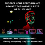 Blue Light Blocking Glasses Gaming Computer Glasses Powerful Professional Screen Filter