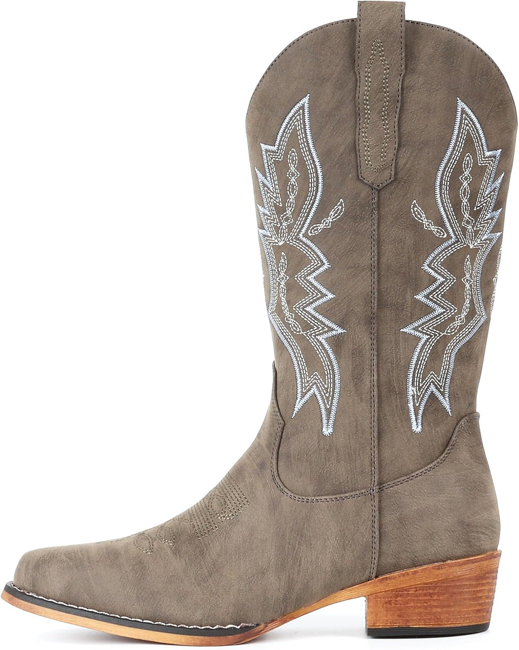 Cowboy Boots for Women Western Boots Cowgirl Boots Pull on Pointy Toe Mid Calf Boots