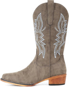 Cowboy Boots for Women Western Boots Cowgirl Boots Pull on Pointy Toe Mid Calf Boots