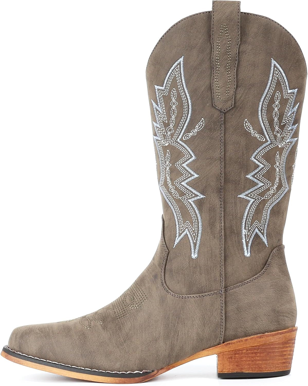 Cowboy Boots for Women Western Boots Cowgirl Boots Pull on Pointy Toe Mid Calf Boots