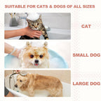 Dog Drying Coat, Dog Robes for after Bath Bathrobe Super Absorbent Towel Soft Adjustable, (L, Gray&Orange Trim), Intended for Fast Drying Warm Keeping Pet Cats Kitten Puppies