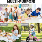 Kids Lunch Box Insulated Soft Bag Mini Cooler Back to School Thermal Meal Tote Kit for Girls, Boys, Dark