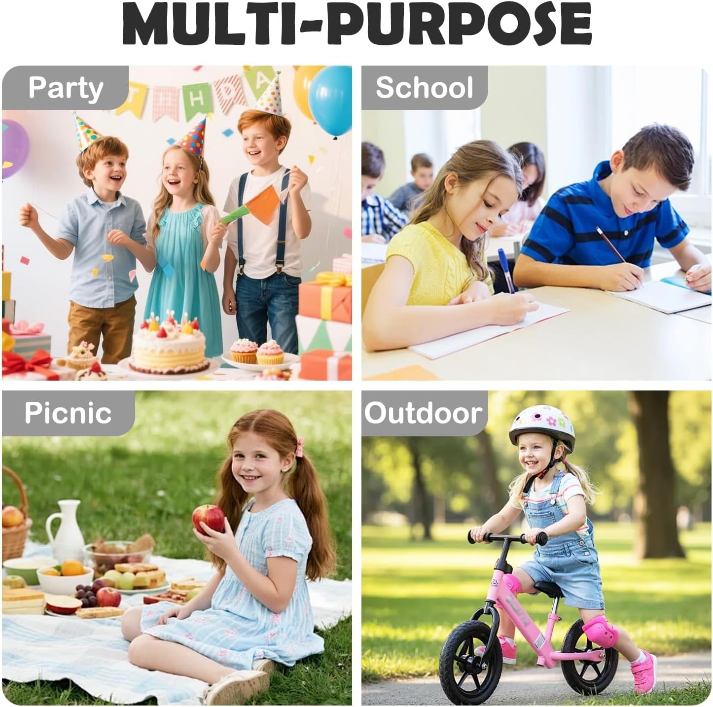 Kids Lunch Box Insulated Soft Bag Mini Cooler Back to School Thermal Meal Tote Kit for Girls, Boys, Dark