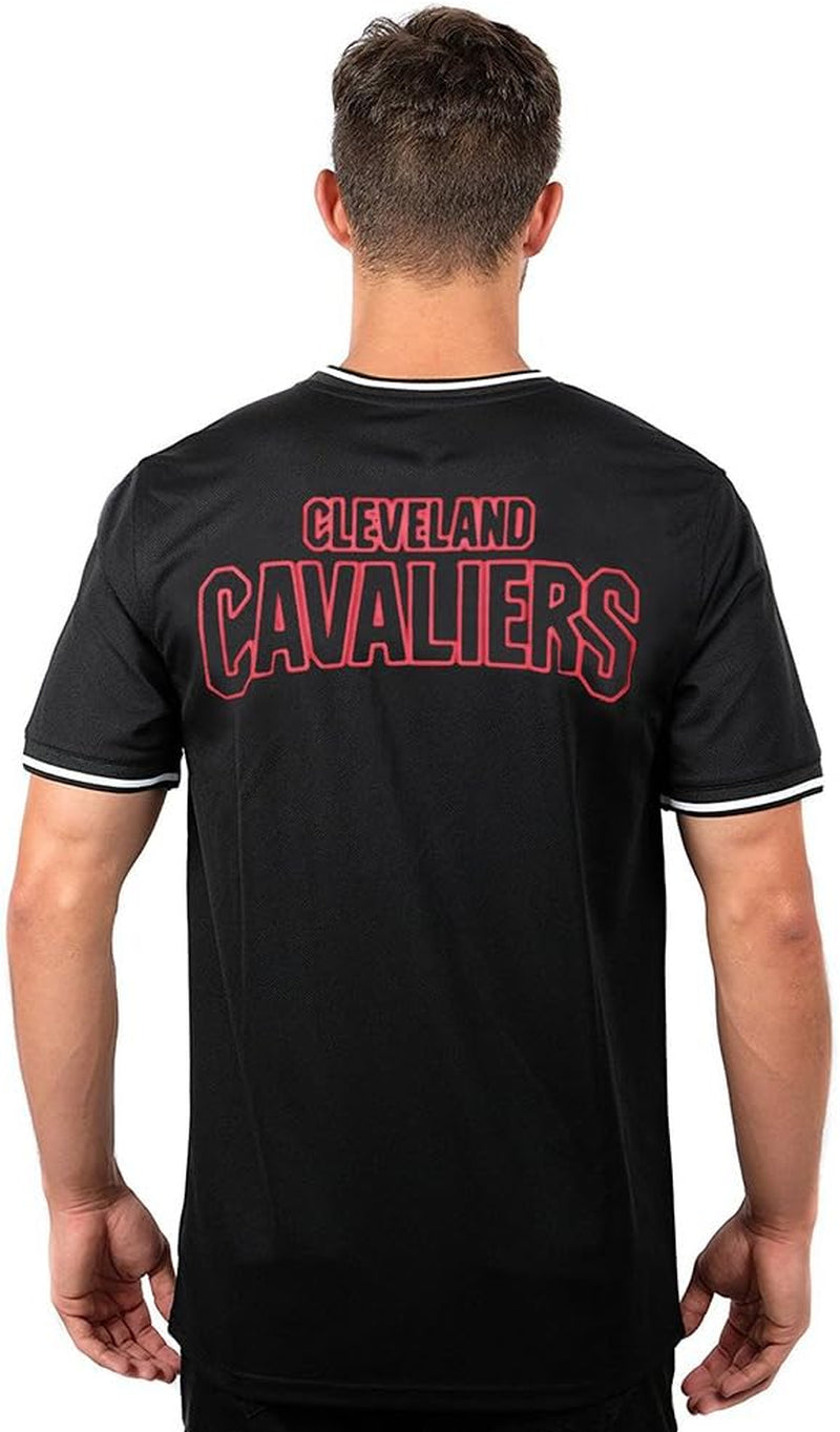 Men'S NBA Official Jersey V-Neck Mesh Short Sleeve Tee Shirt