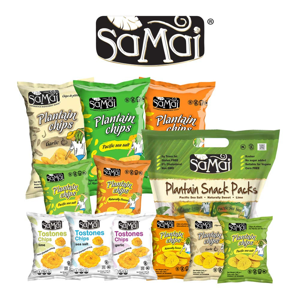 Naturally Sweet Plantain Chips 2.65Oz (Pack of 15) - Gluten Free, All Natural, NON-GMO and Kosher