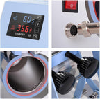 110 V Mini Max 40 OZ Tumbler Heat Press Machine Light Blue V4.0 | Mug Heat Press Touch Screen for 40 OZ Sublimation Tumbler with Handle Sublimation Printing