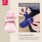 Unisex Organic Cotton Baby Booties, Stay-On and Non-Slip, Newborn to Toddler