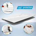 Compatible with Old Version Macbook Air 13 Inch Case (2010-2017 Release). Models: A1466 / A1369, Plastic Hard Shell Case with Keyboard Cover for Mac Air 13, Crystal Clear, A13CYCL+1