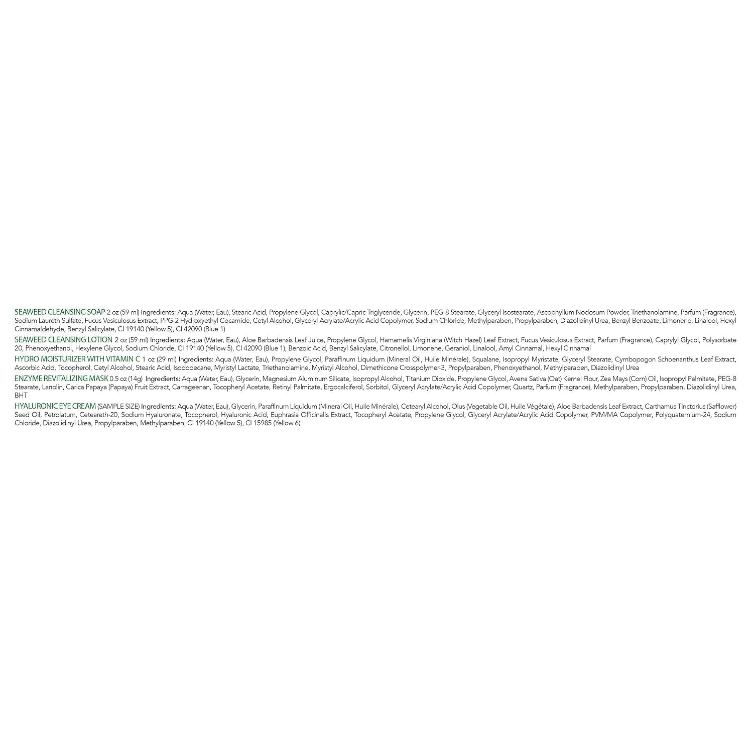 Mario Badescu Combo/Dry Regimen 5 Piece Kit, Skincare Gift Set Includes Seaweed Cleansing Soap, Seaweed Cleansing Lotion, Hydro Moisturizer, Enzyme Revitalizing Mask, and Hyaluronic Eye Cream