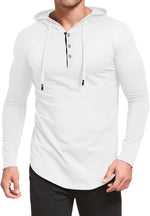 Men'S S-5X Short&Long Sleeve Athletic Casual plus Size Hoodies Sport Sweatshirt Hooded T-Shirts