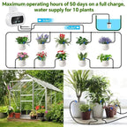 USB Drip Irrigation System Automatic Watering System with Custom Schedule Watering Timer for Potted Plants Indoor Watering