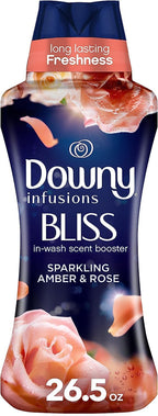 Infusions Laundry Scent Booster Beads for Washer, Bliss, Sparkling Amber & Rose, 26.5 Oz