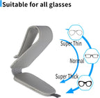 2 Packs Magnetic Sunglass Holder for Car Visor (Grey) | Magnetic Interior Car Accessories