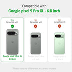 For Google Pixel 9 Pro XL Clear Case Lanyard Adjustable Cord Neck Shoulder Crossbody Strap Mobile Cover Durable Soft Cover Women Shockproof Protective Phone Case for Pixel 9 Pro XL - Gray