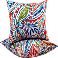 Outdoor Throw Pillows Decorative Outdoor Accent Pillows with Insert | Outdoor Throw Pillows Patio Pillows with Inserts Square Decorative Pillows for Patio Furniture