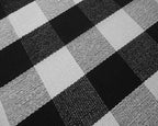 Buffalo Check Rug 3' X 5' - Retro Farmhouse Lattice Area Rugs - Black and White Checkered Plaid Rug for Front Porch/Kitchen/Bedroom, 35.4" X 59"