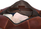 Leather Travel Duffel Bag | Gym Sports Bag Airplane Luggage Carry-On Bag | Gift for Father'S Day by Aaron Leather Goods