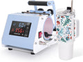 110 V Mini Max 40 OZ Tumbler Heat Press Machine Light Blue V4.0 | Mug Heat Press Touch Screen for 40 OZ Sublimation Tumbler with Handle Sublimation Printing