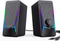Computer Speakers, Gaming PC Speakers with Enhanced Bass and Volume Control, Stereo 2.0 USB Powered 3.5Mm Aux Multimedia Speakers for Laptop/Desktop/Tablets/Phone