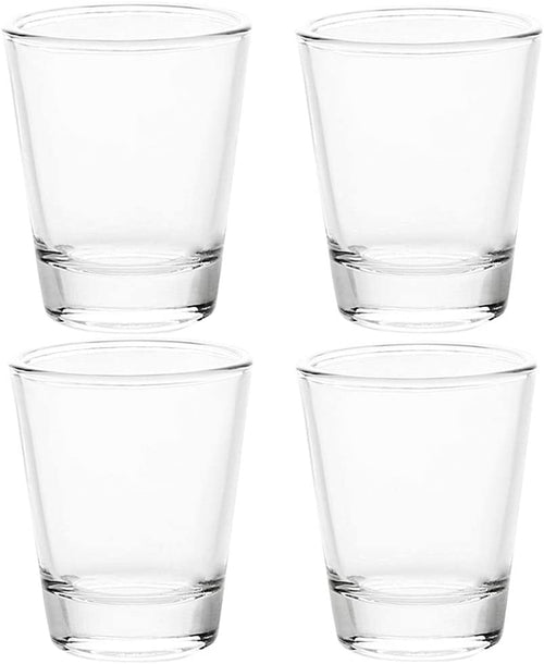 1.5 Oz Shot Glasses Sets with Heavy Base, Clear Shot Glass (4 Pack)