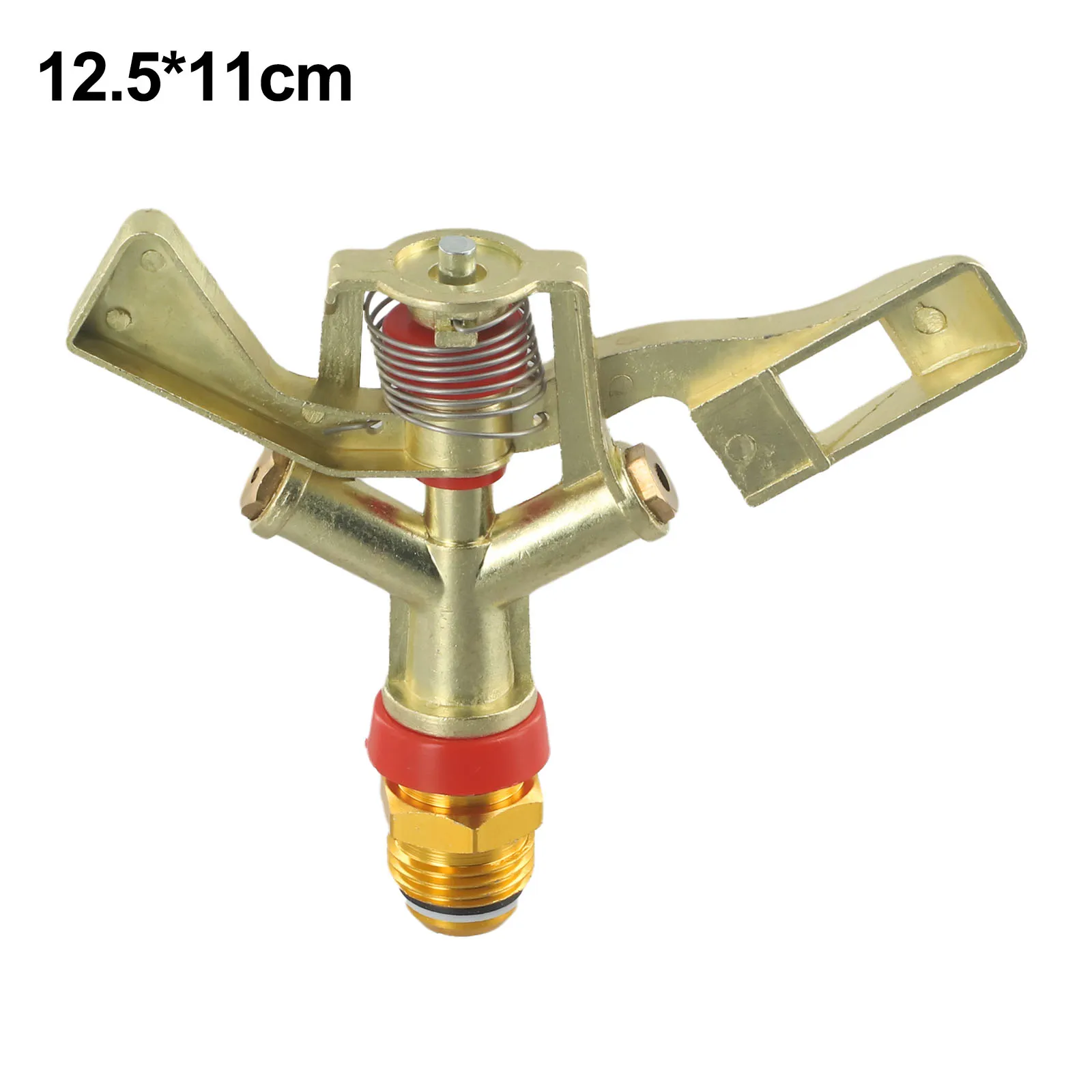 1/2 Inch 360 Degree Rotation Lawn Watering Sprinklers Male Metal Pulsating Farm Sprinklers for Garden Irrigation Agriculture