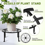 10 Pack Plant Stand, Metal Plant Stands for Outdoor Indoor Plants, Heavy Duty Plant Stands for Multiple Plant, Anti-Rust Iron Plant Pot Shelffor Planter, Potted Plant Holder for Garden Home