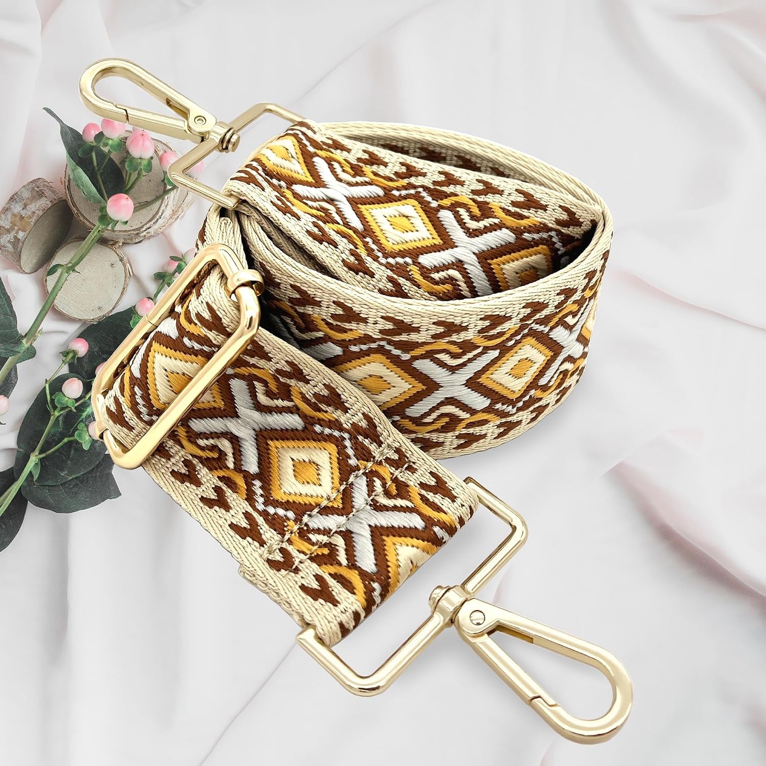 Purse Strap Women'S Crossbody Handbags - Purse Straps Replacement Crossbody for Bags, Wide Shoulder Strap for Camera Bag Purse, Tote Bag, for Her, Yellow