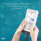 IP68 Waterproof Phone Pouch - Sand Dollar | Touchscreen Floating Waterproof Phone Case with Crossbody Lanyard - Fits All Phones - Beach Cruise Ship Travel Essentials
