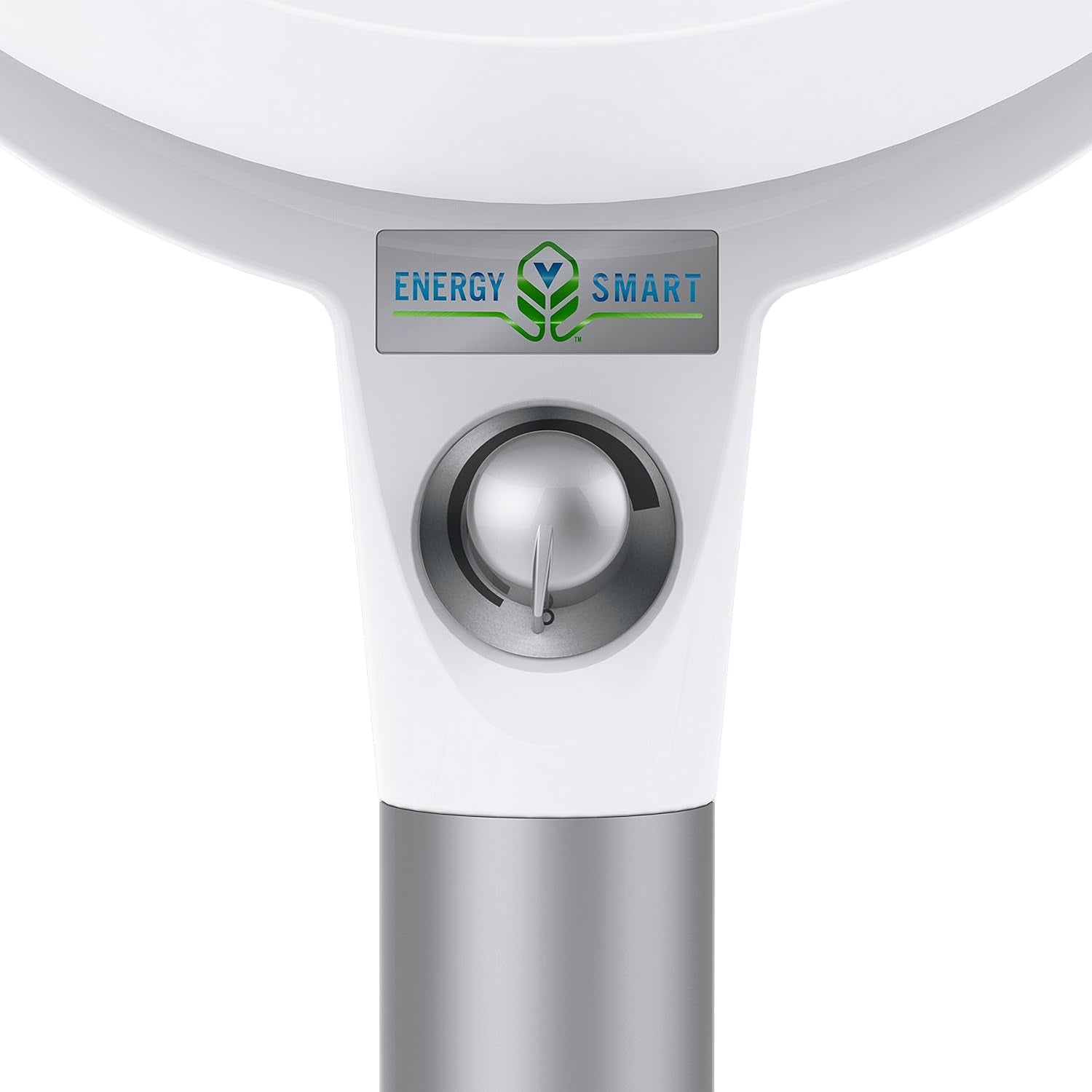 683DC Energy Smart Medium Pedestal Air Circulator Fan with Variable Speed Control,White