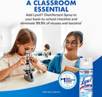 Disinfectant Spray, Household Cleaning Supplies, Disinfecting Multi-Purpose Room Spray, Antibacterial Sanitizer, Deodorizer, Kills Hantavirus, Crisp Linen, 19 Fl Oz (Pack of 2)