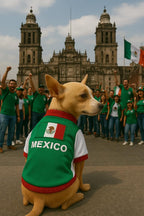 Dog Mexico Jersey - Breathable Mesh Puppy Football Jersey - Lightweight Stretch Sporty Dog Mexican Outfit - Summer Shirts for Large Dogs - Soccer Jersey for Dogs - Sportswear Pet Clothes